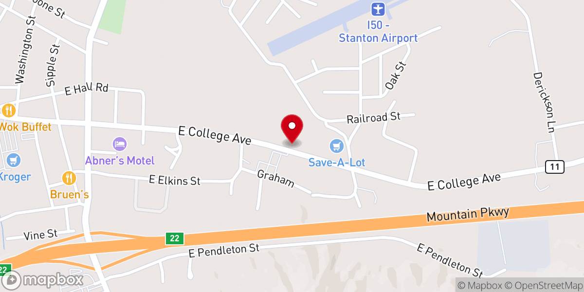 Map showing location of Harvestime Church