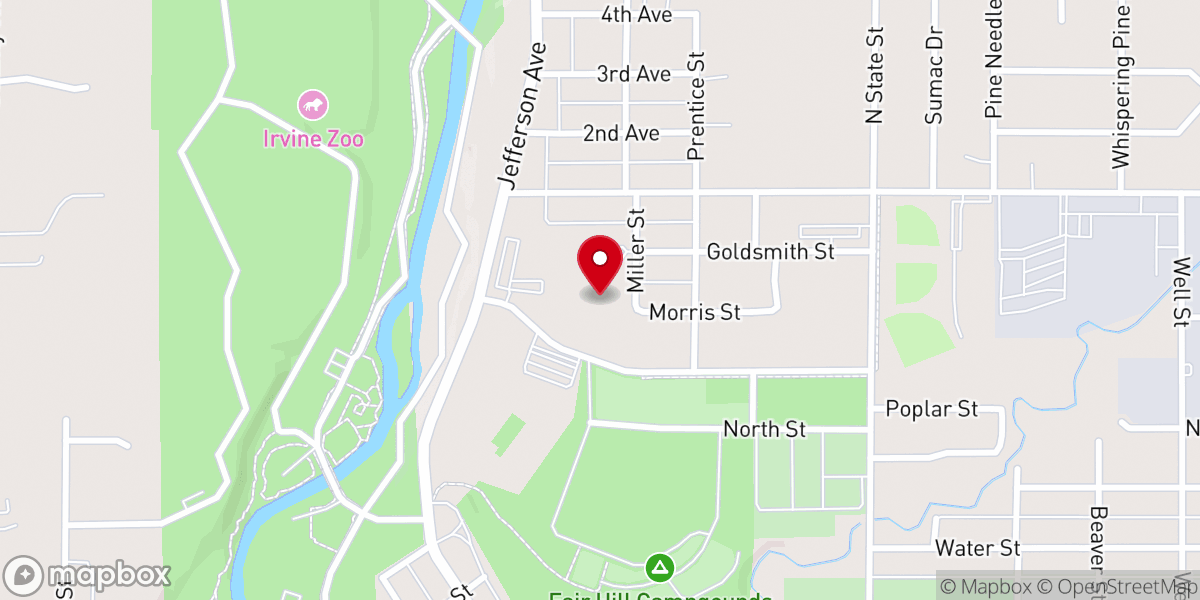 Map showing location of Agnes' Table & Community Center - free community meal program