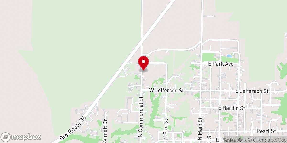 Map showing location of Winchester Fellowship Church