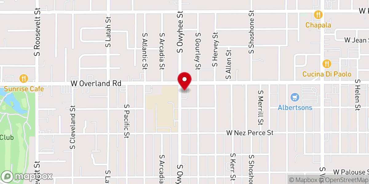 Map showing location of Whitney United Methodist Church