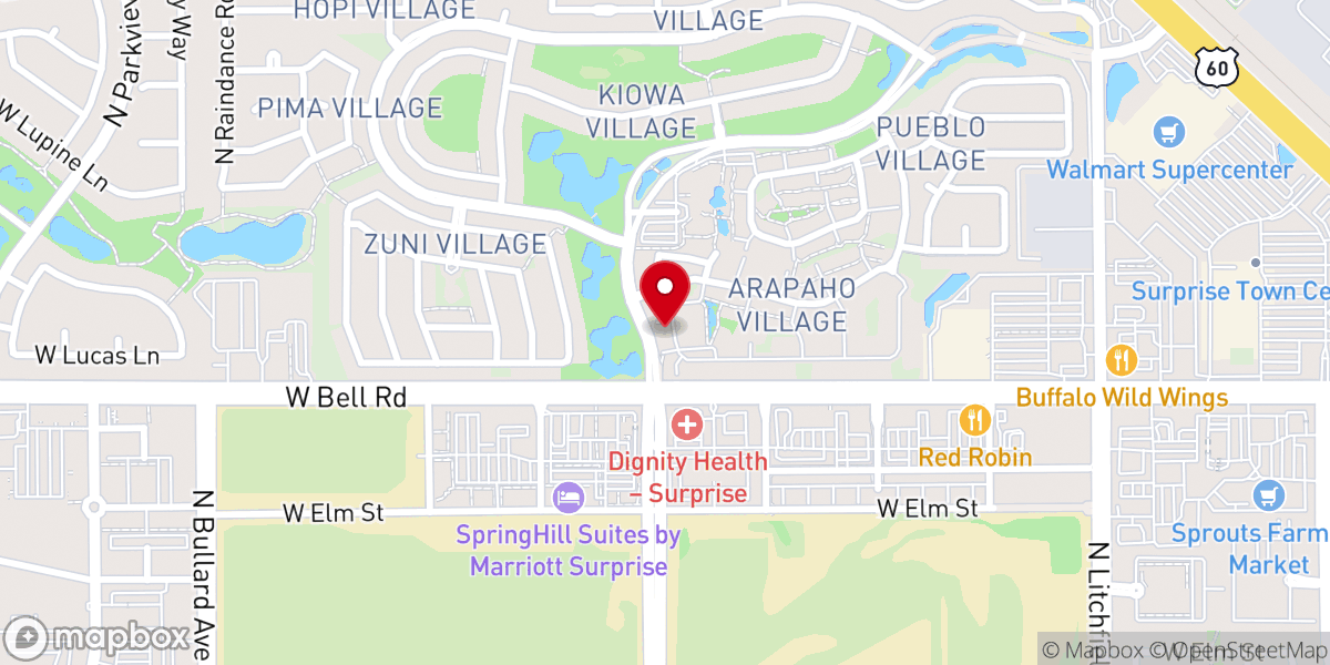 Map showing location of Sun Village Community Church