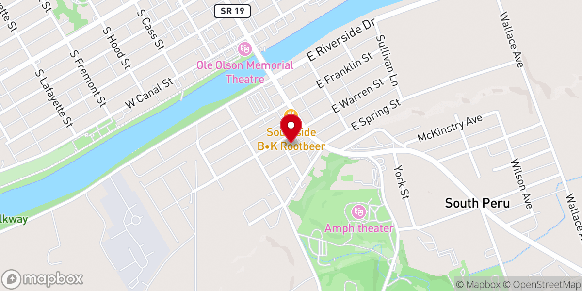 Map showing location of Apostolic Revival Center