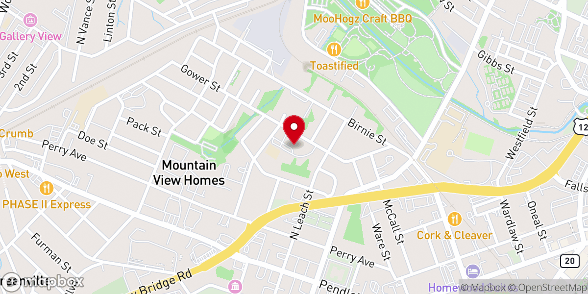 Map showing location of St Anthony of Padua Catholic Church