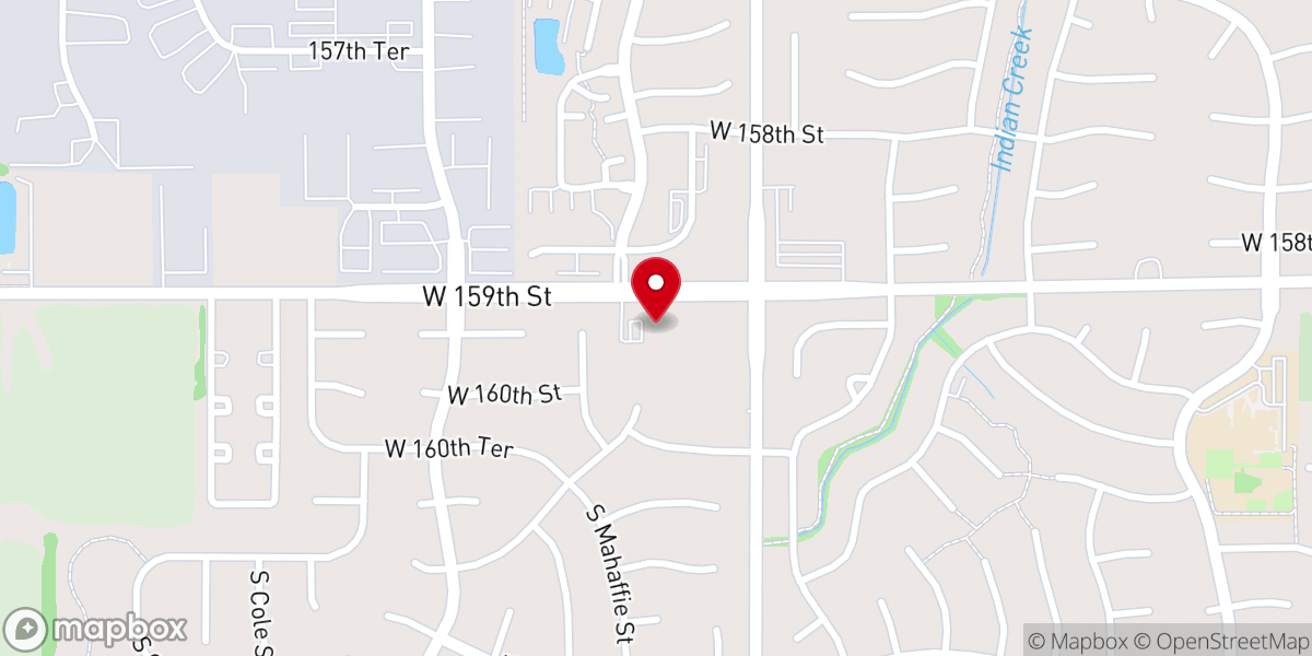 Map showing location of Olathe New Life Community Church of SDA