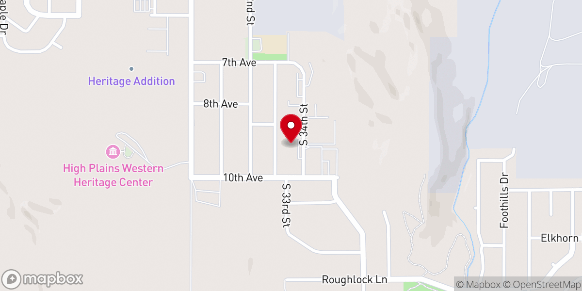 Map showing location of Hope Lutheran Church