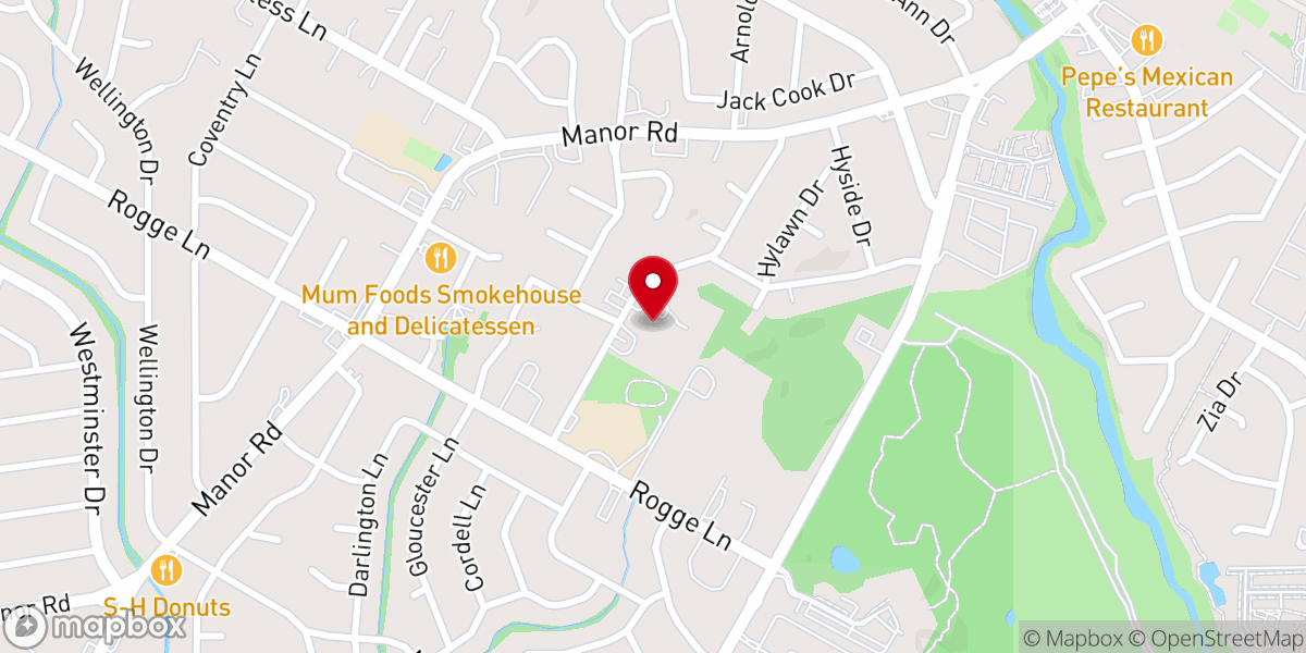 Map showing location of Sacred Heart Catholic Church