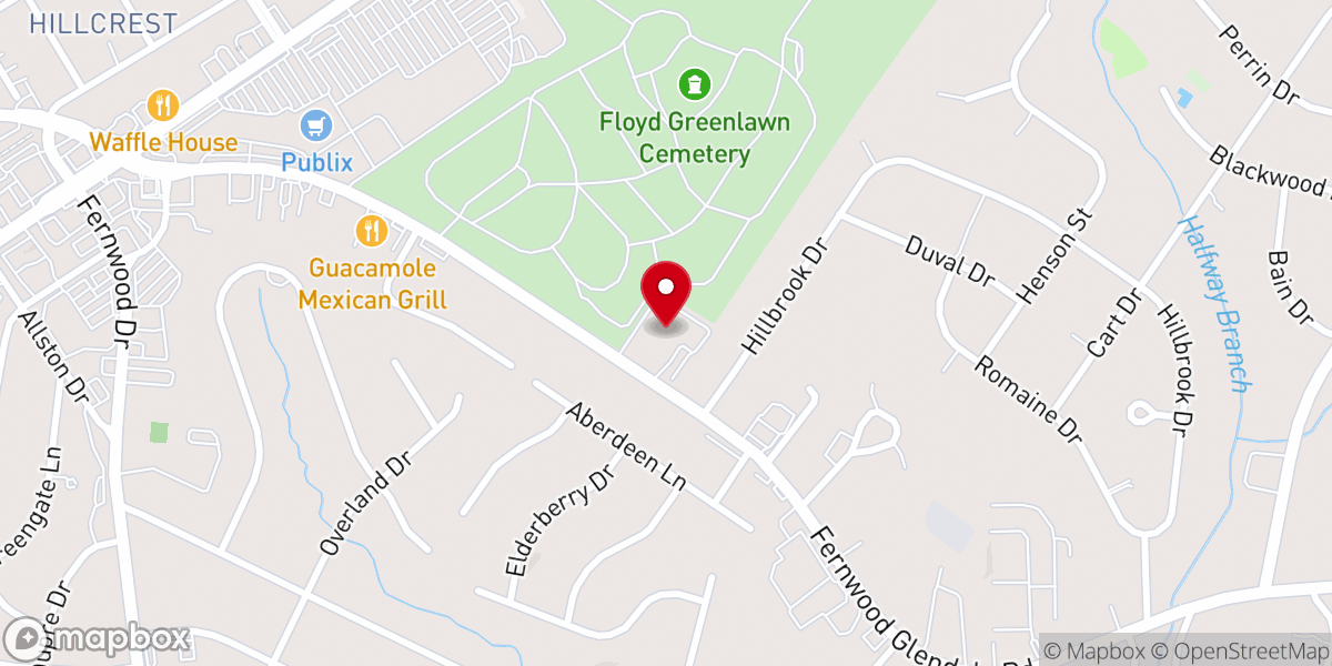 Map showing location of St Paul United Methodist Church