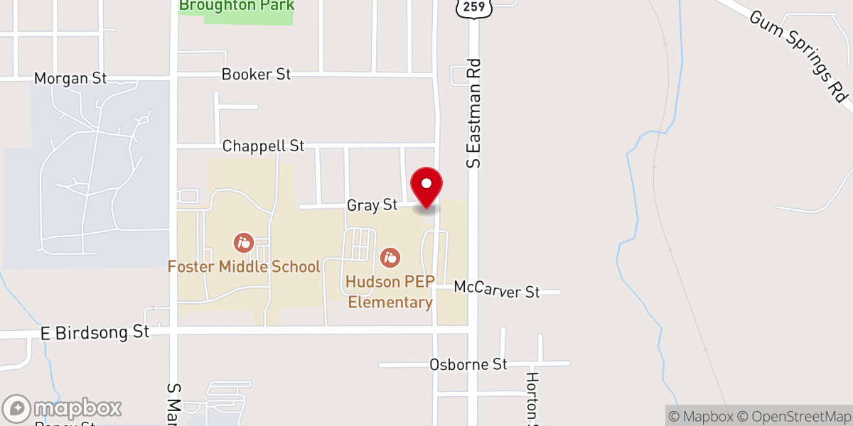 Map showing location of Bright & Morning Star District COGIC