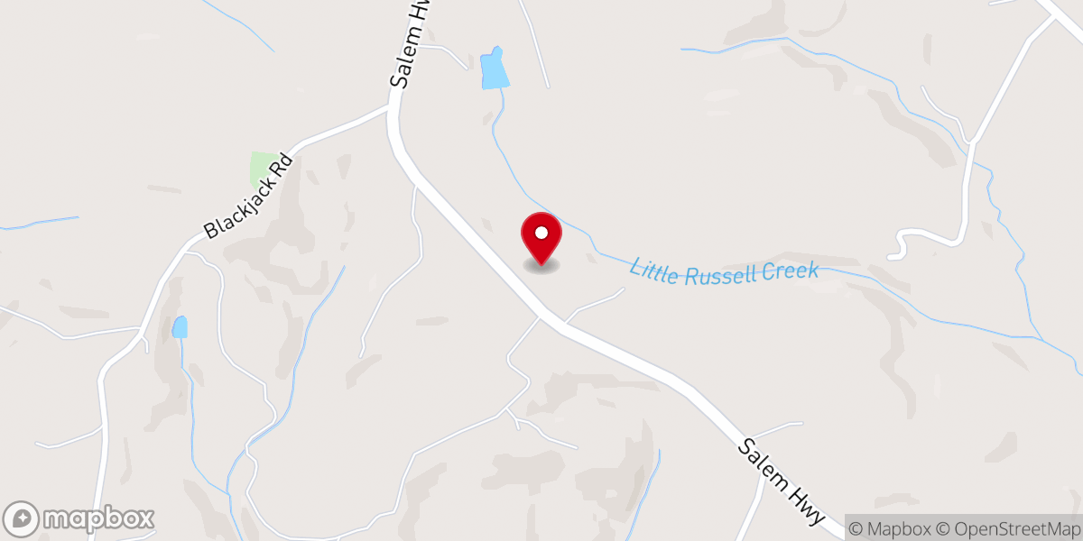 Map showing location of Samaria Holiness Church