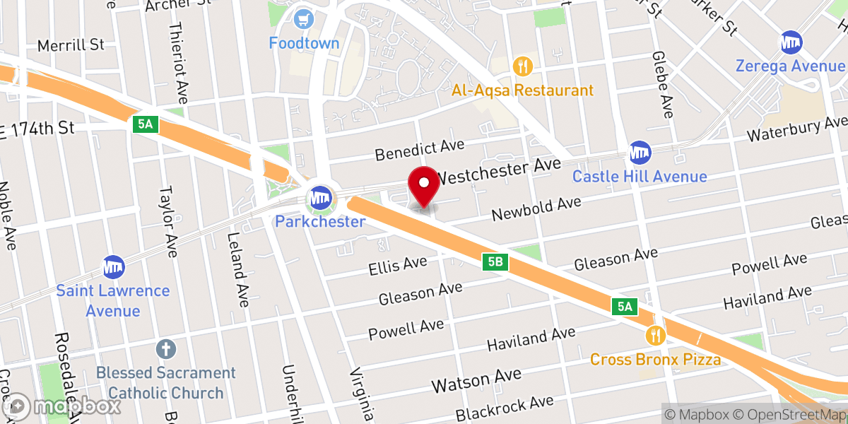 Map showing location of New Apostolic Church