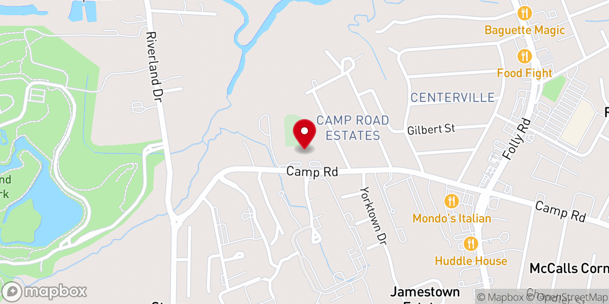 Map showing location of St. James Episcopal Church