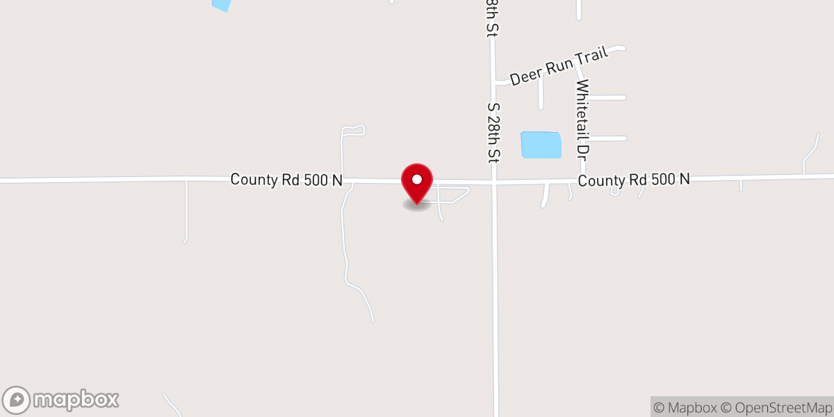 Map showing location of New Hope Church
