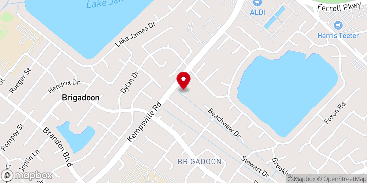 Map showing location of New Covenant Presbyterian Church