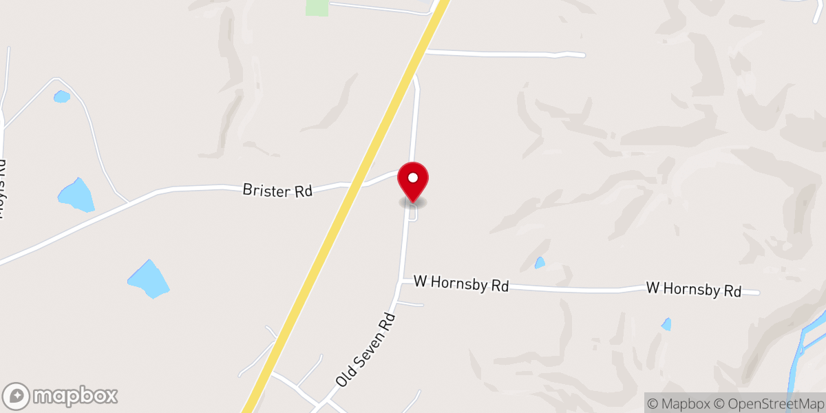 Map showing location of Bethel Church