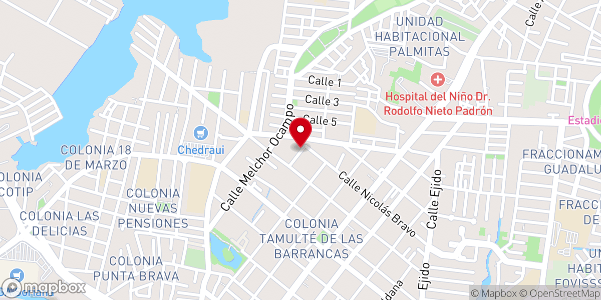 Map showing location of Iglesia CASA DE ORACIÓN