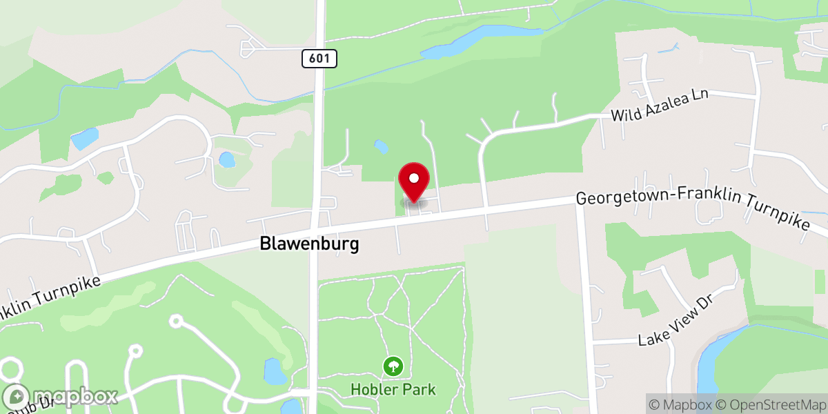 Map showing location of Blawenburg Reformed Church