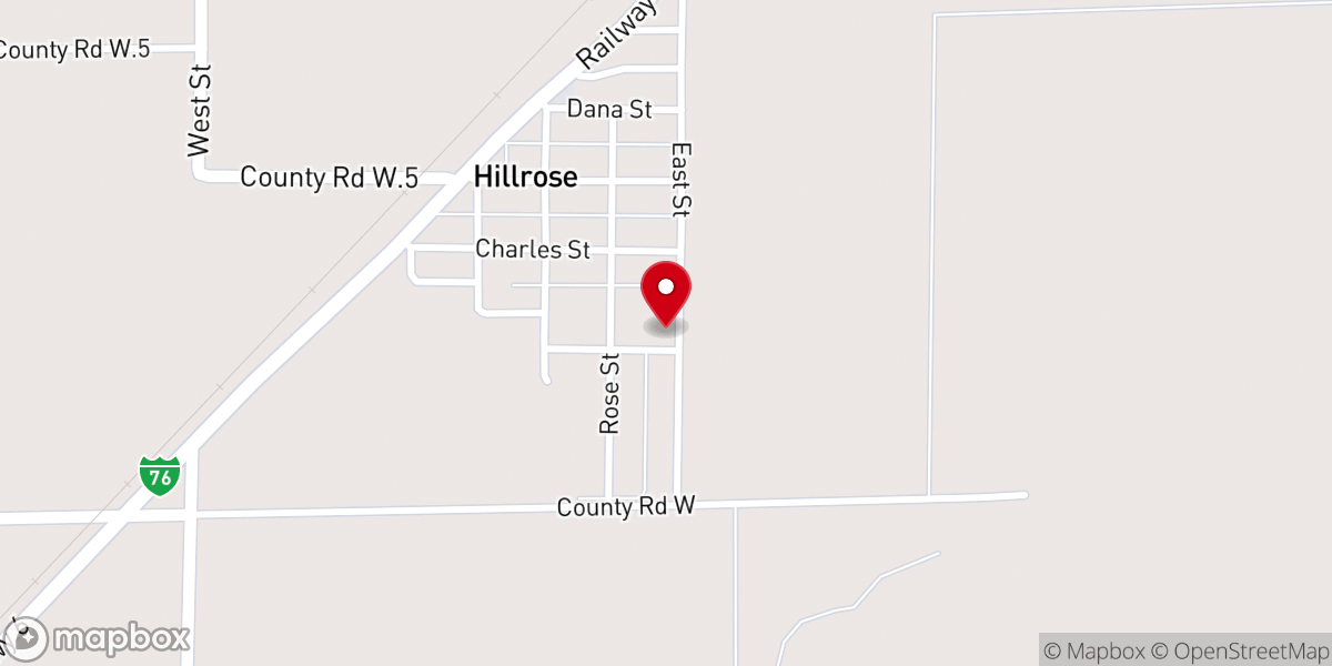 Map showing location of Glory Harvest Ministries
