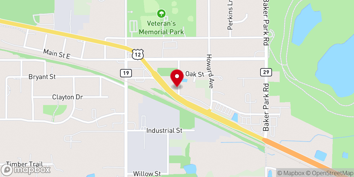 Map showing location of Collision Corner