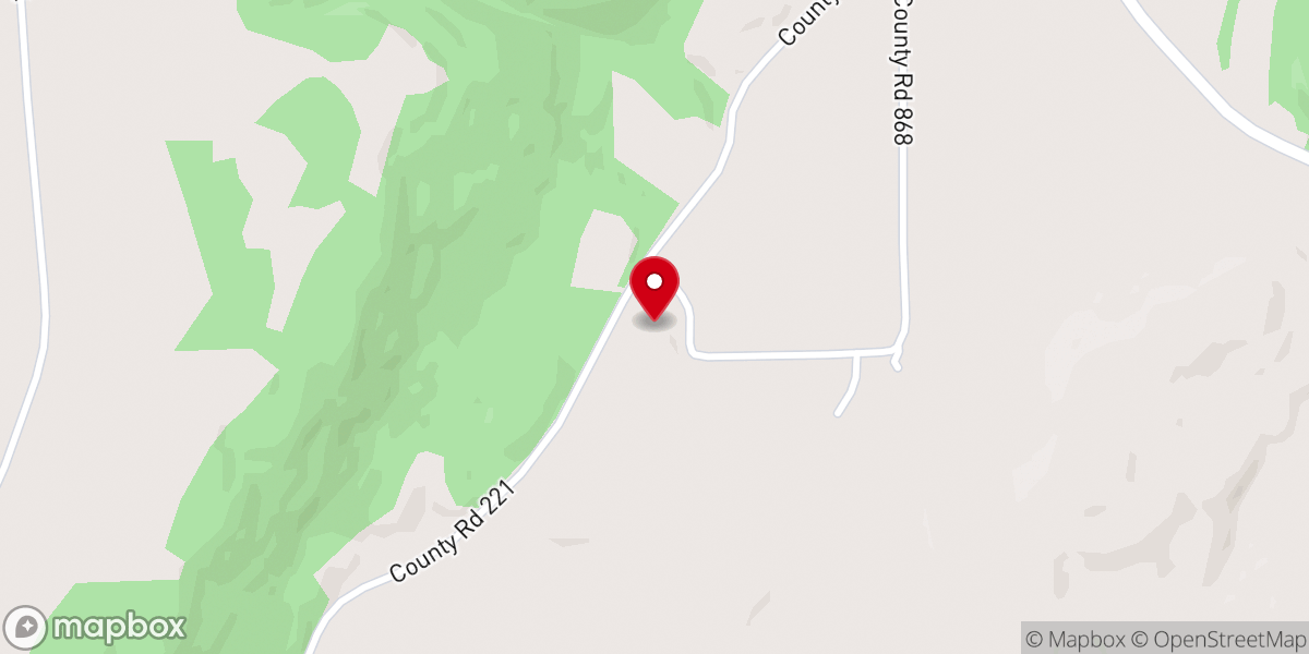 Map showing location of Roden Baptist Church