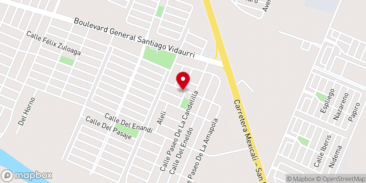 Map showing location of Iglesia Cristiana Monte Santo