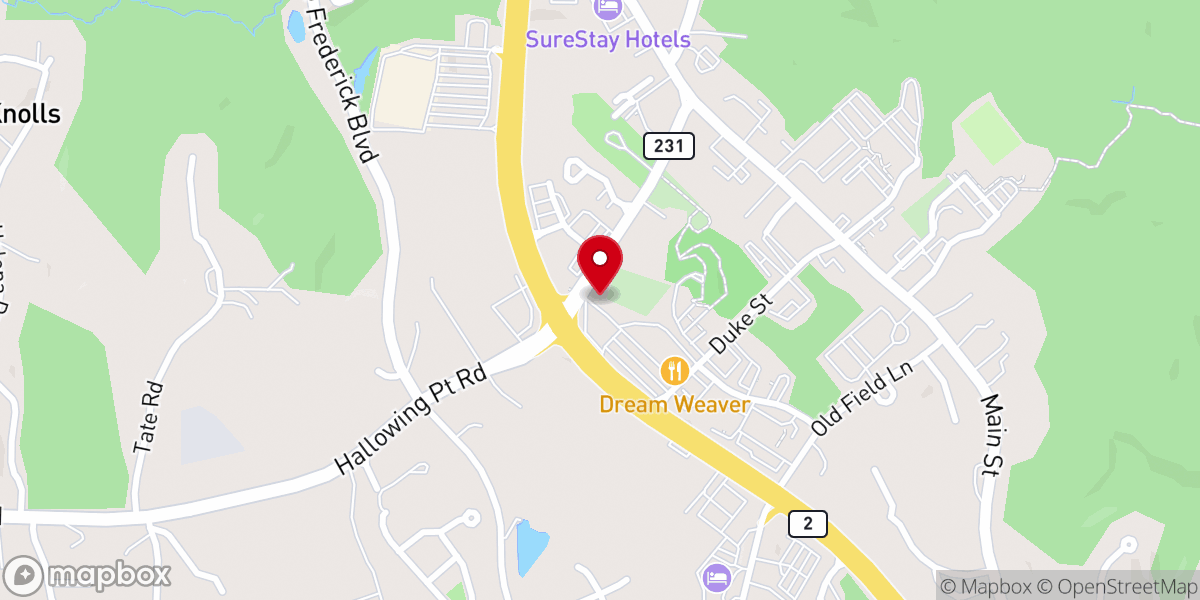 Map showing location of Beit Chaverim Congregation