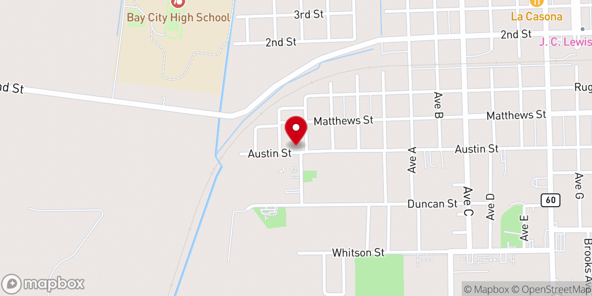 Map showing location of Evangelist Temple COGIC