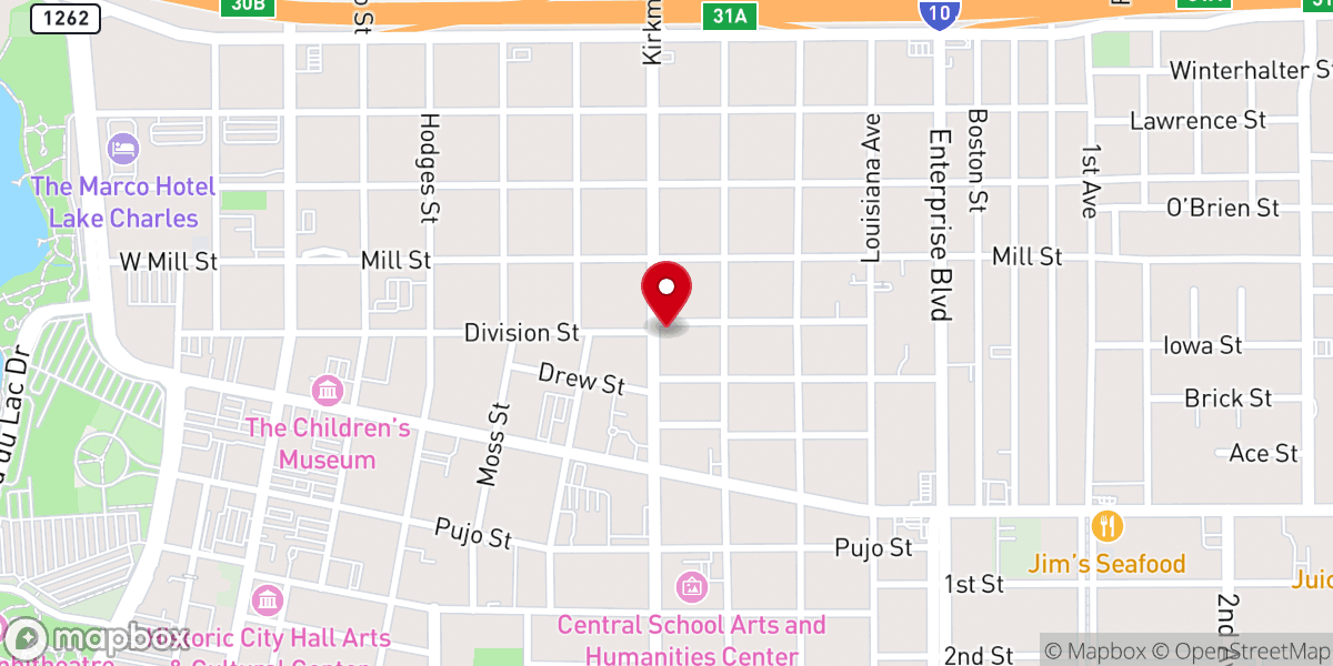 Map showing location of Episcopal Church of the Good Shepherd
