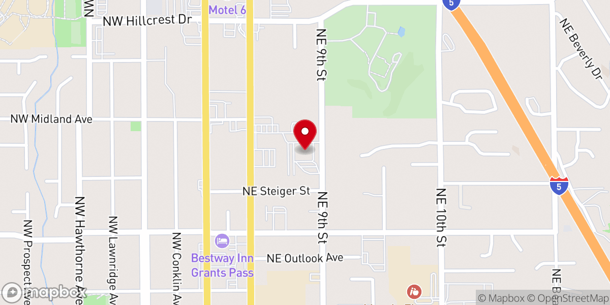 Map showing location of Grants Pass Seventh-day Adventist Church