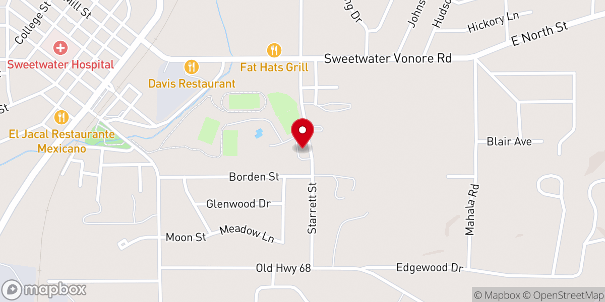 Map showing location of Christ Presbyterian Church