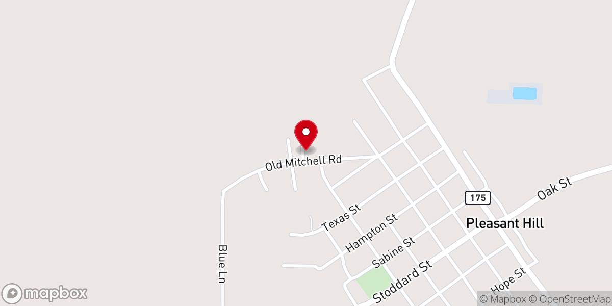 Map showing location of Elizabeth Baptist Church