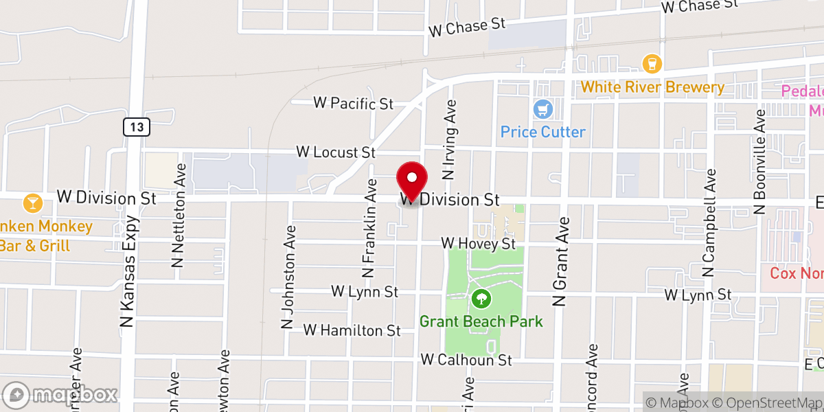 Map showing location of Freedom City Church