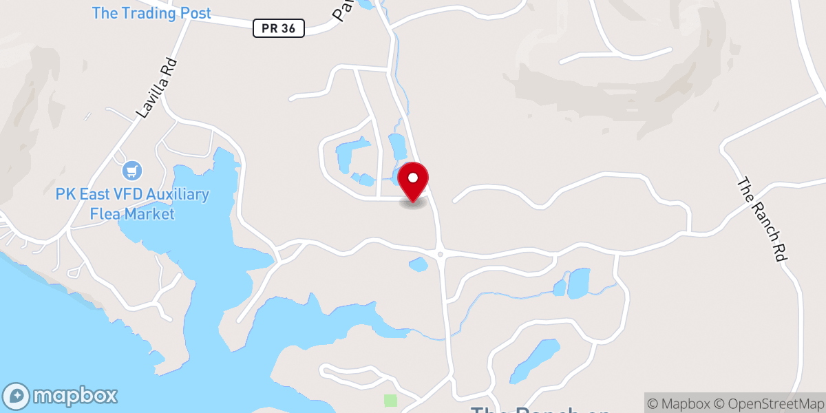 Map showing location of Possum Kingdom Lake Ministries