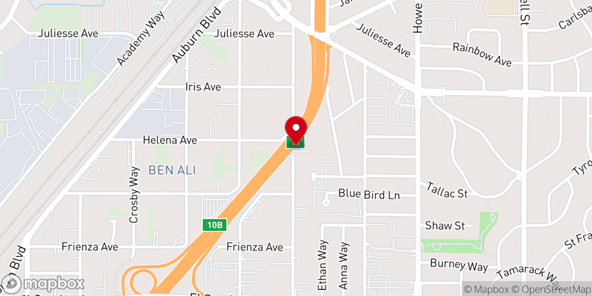 Map showing location of Fenote Loza Saint Teklehaymanot Ethiopian Orthodox Tewahedo Church Sacramento