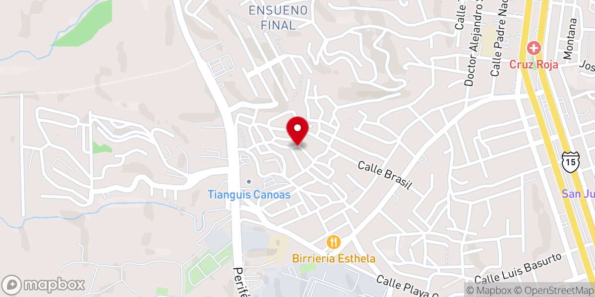 Map showing location of Nuestra Señora De La Esperanza