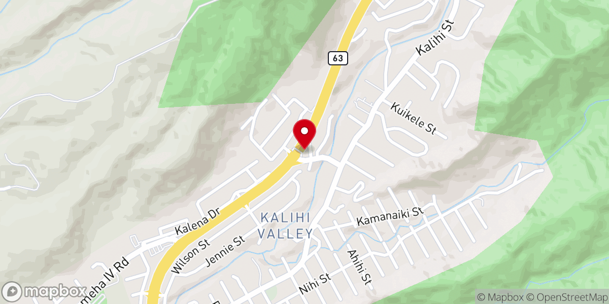 Map showing location of 하와이크리스챤교회 Hawaii Christian Church