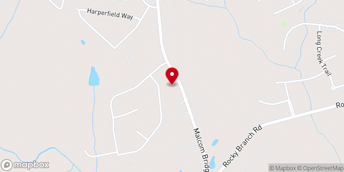 Map showing location of Friendship Church