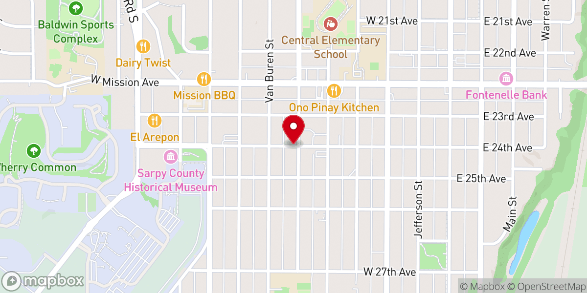 Map showing location of Pilgrim Lutheran Church