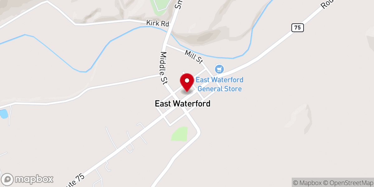 Map showing location of Faith United Methodist Church