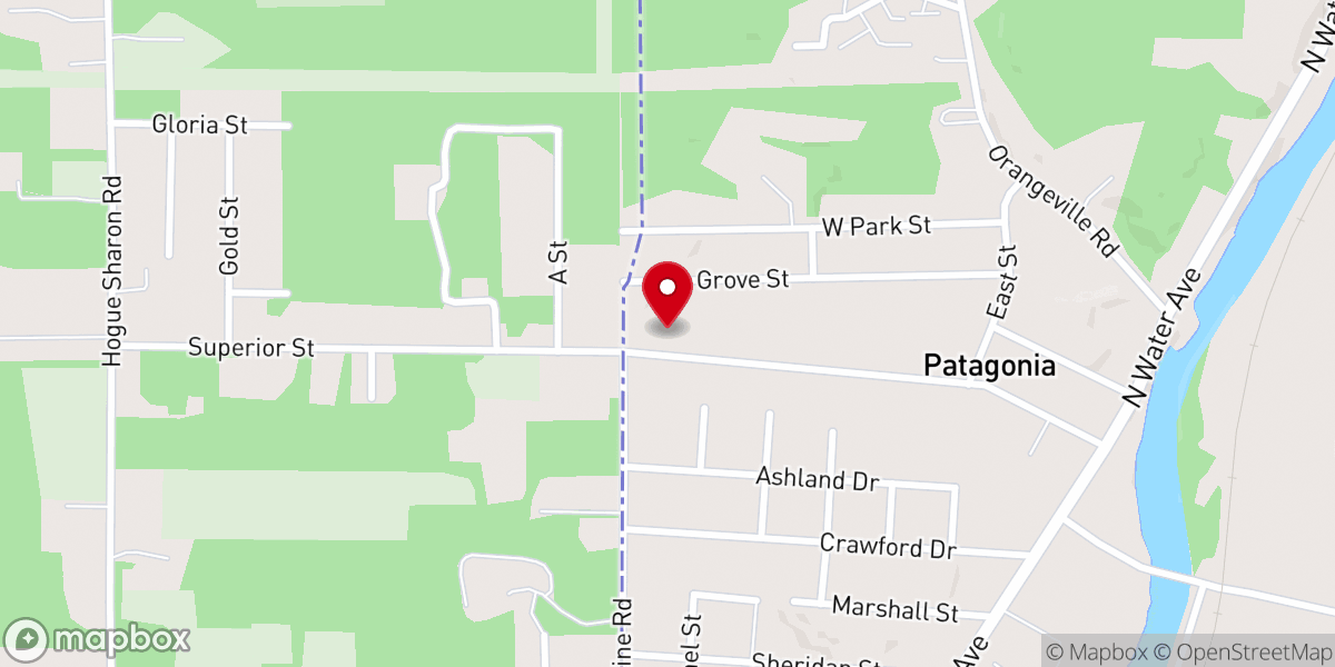 Map showing location of Jesus Soul Saving Out-reach Ministry