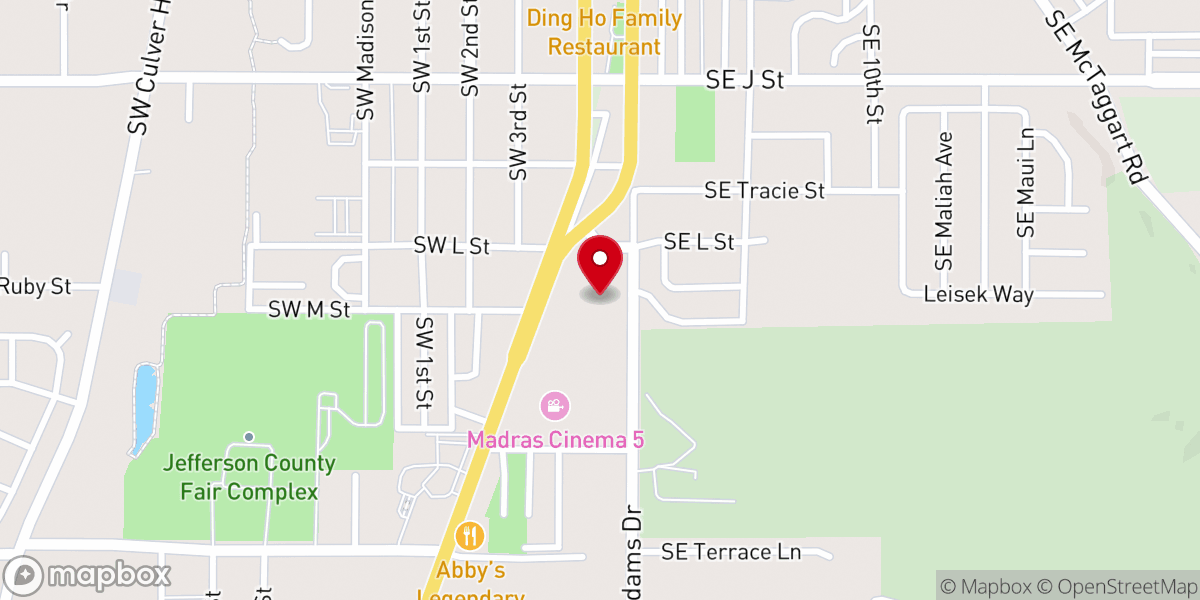 Map showing location of Free Methodist Church