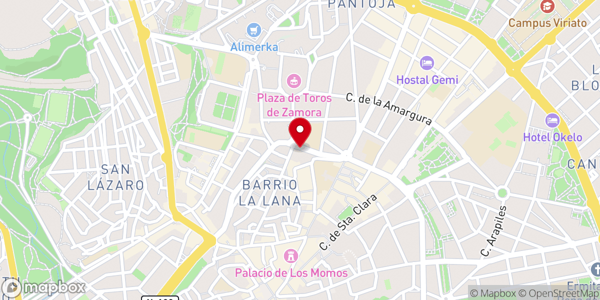 Map showing location of Iglesia Evangélica Bautista "Ciudad de Refugio".
