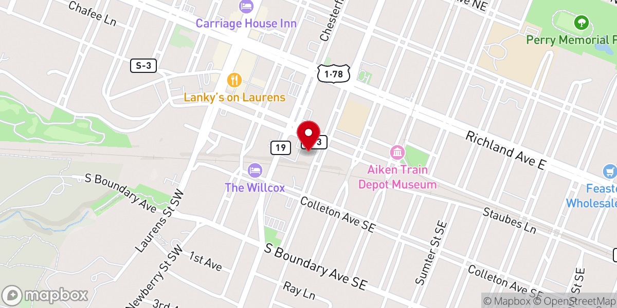 Map showing location of Old Saint Mary's Church