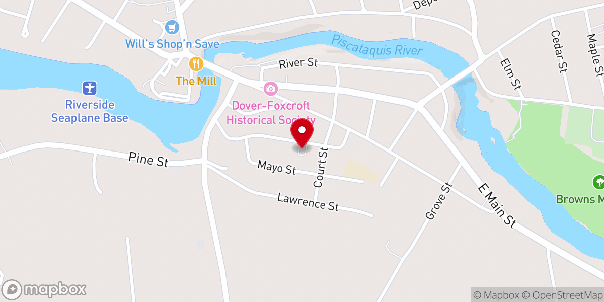 Map showing location of Saint Thomas Aquinas Catholic Church