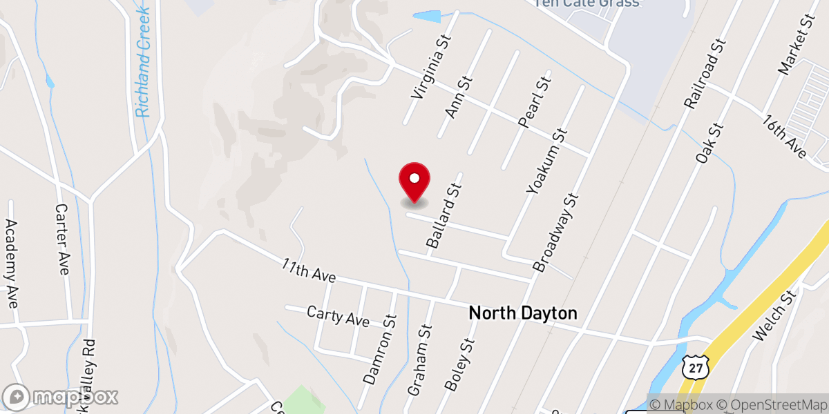 Map showing location of Mike Patton Ministries MPM