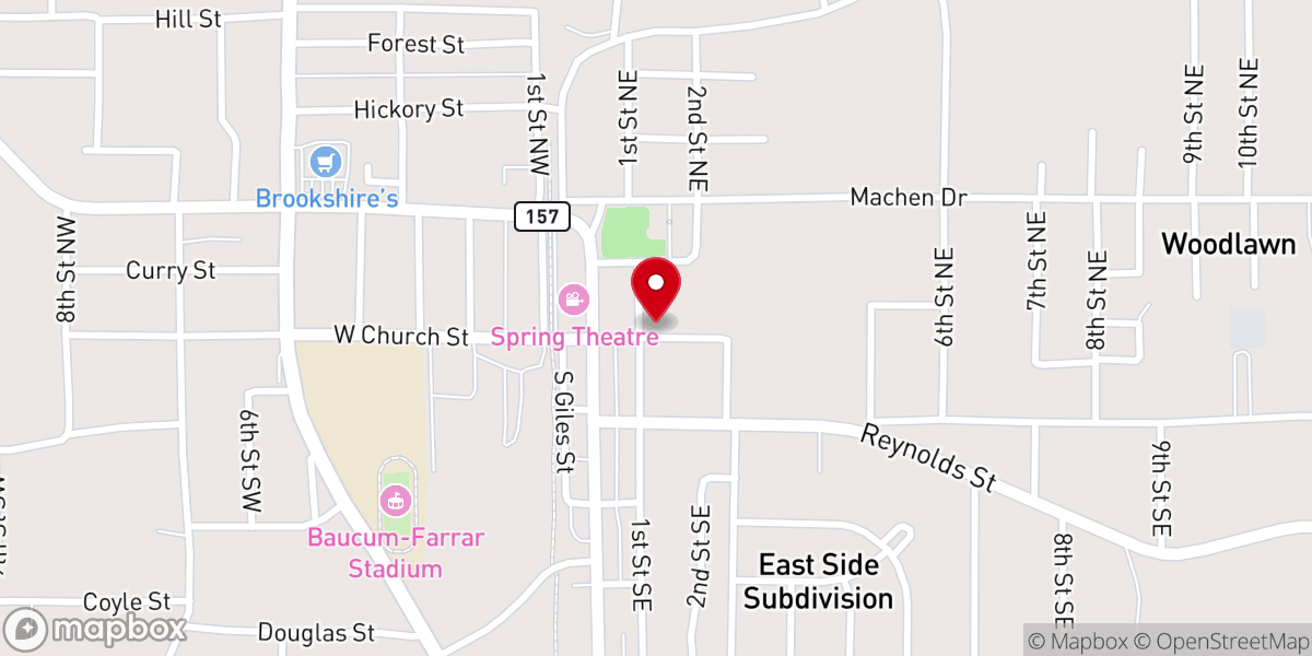 Map showing location of Pelican Bayou Counseling Agency
