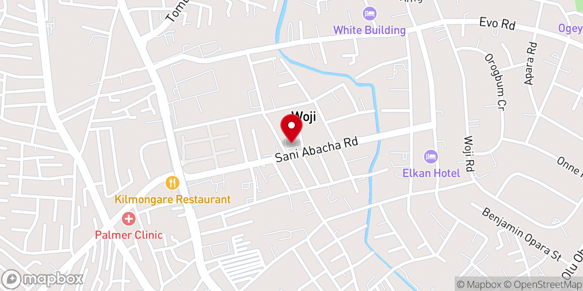 Map showing location of House On The Rock, Port Harcourt