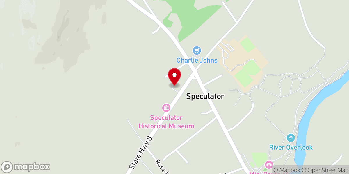 Map showing location of Mountain Community Methodist Church