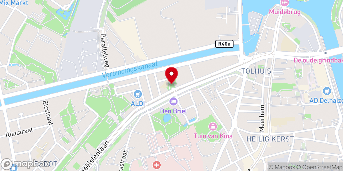 Map showing location of International Community Church Ghent
