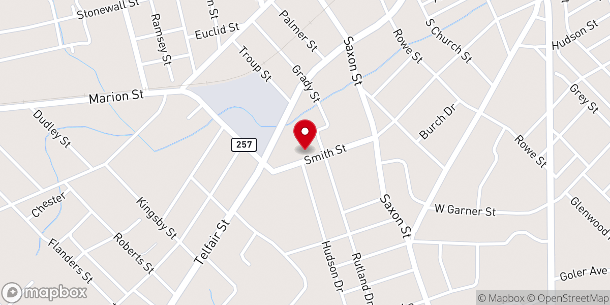 Map showing location of Kingdom Living Church