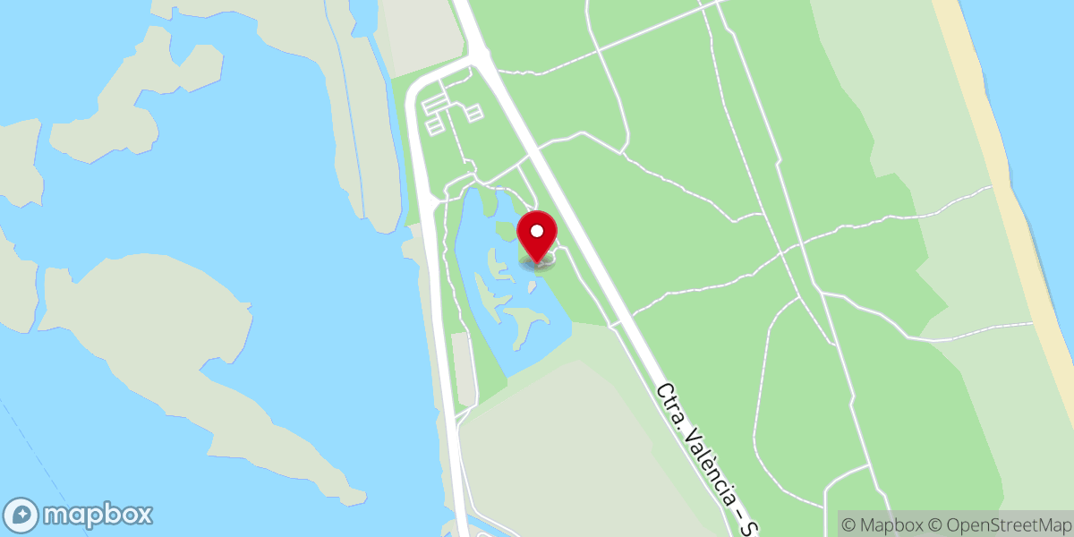 Map showing location of Observatorio de Aves